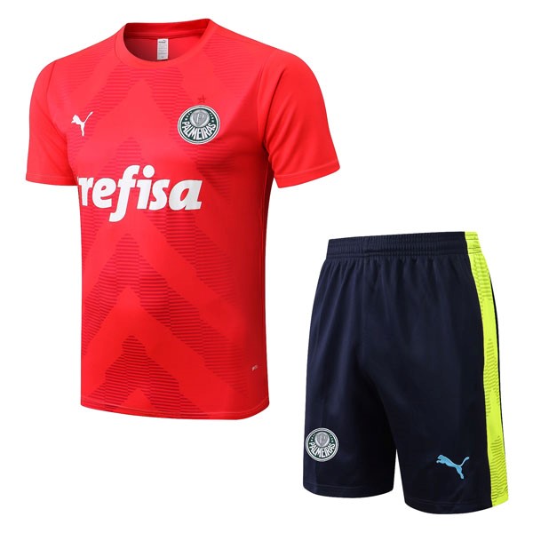 Camiseta Entrenamiento Palmeiras Conjunto Completo 2022-2023 Rojo